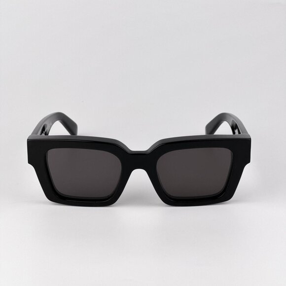 Off-White VIRGIL Sunglasses – Black Square Frame Grey Lense | Model OERI008 1307 - Picture 5 of 11